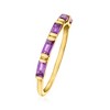 Pure Collection by Ross-Simons 0.40 ct. t.w. Amethyst Ring in 14kt Yellow Gold - 2 of 4
