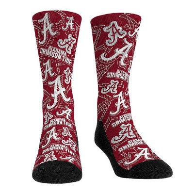 NCAA Alabama Crimson Tide - Microdot All-Over Rock 'Em Socks (L-XL)