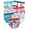 Disney Mickey Mouse Toddler Boys Briefs 7-Pack – 100% Cotton Underwear Set - 4 of 4
