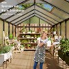 Whizmax  Wall Mounted Gazebo, All-Season Aluminum Patio Gazebo with Side Door, Outdoor Permanent Sunroom - 4 of 4
