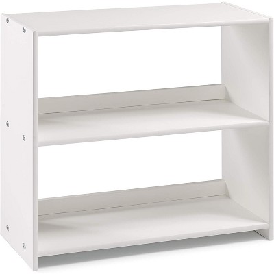Donco LOUVER LOW LOFT SMALL BOOKCASE WHITE