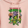 Women's - Teenage Mutant Ninja Turtles - Pixel Gaming Group Cropped Graphic Hoodie - 2 of 3
