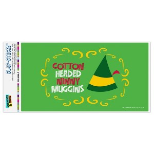 Elf Cotton Headed Ninny Muggins Automotive Bumper Sticker - 1 of 4