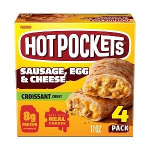 Hot Pockets Croissant Crust Sausage Egg Cheese - 17oz/4ct - 1 of 4