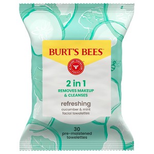 Burt's Bees Facial Cleansing Towelettes - 30ct - 1 of 4