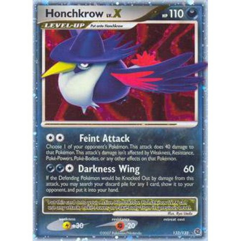 Pokemon Diamond And Pearl Secret Wonders Ultra Rare Holo Lvx Honchkrow Lvx 132