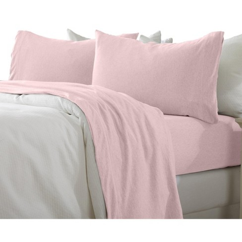 Great Bay Home Heathered Melange T-shirt Jersey Knit Cotton Sheet Set ...