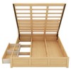 PAGED Modern Wooden Hydraulic Storage Bed, Full Size Bed Frame with 2 Drawers and LED Light, Platform Bed for Bedroom, No Box Spring Needed - 4 of 4