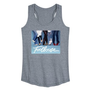 Women's - Footloose - Shoes Don't Matter Graphic Racerback Tank - 1 of 4