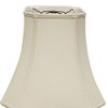 Vynxaria Cut Corner Square Bell Softback Lampshades, 9"x16"x13" Natural Color for Table Lamps - 2 of 4