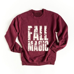 Fall Magic Block Distressed - Women's Graphic Sweatshirt - 1 of 4