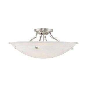 Livex Lighting Oasis 4 - Light Flush Mount in  Brushed Nickel - 1 of 1