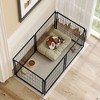 Okak 48/63.7IN Dog Crate with High Tensile Strength Metal Wire, Dog Cage with Safe Top Cover and Flexible Front Door, Dog Fence for Medium Dogs - 4 of 4