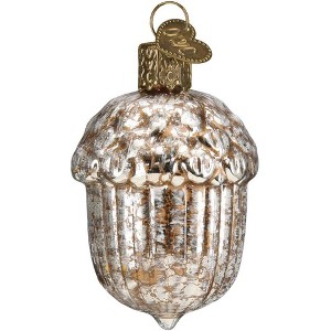 Old World Christmas Blown Glass Ornament for Christmas Tree, Vintage Acorn - 1 of 3