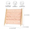 3 Sprouts Recycled Fabric Kids Bookcase, Toddler Bookshelf - Terrazzo Clay - 4 of 4