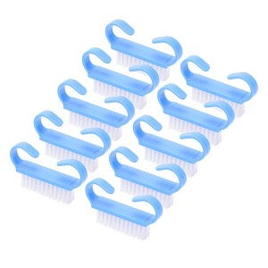 Unique Bargains Durable Solid Nail Cleaning Brush 10 Pcs - 1 of 4