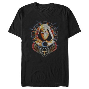 Men's Marvel: Moon Knight Lightning Winged Scarab Portrait T-Shirt - 1 of 4
