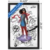 Trends International Marvel Ms. Marvel - Doodles Framed Wall Poster Prints - 3 of 4