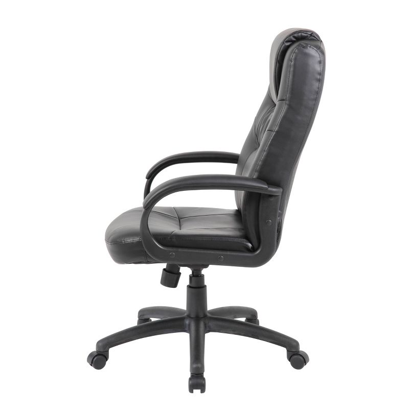 Executive High Back Leatherplus Chair Black - Boss Office Products, 6 of 10