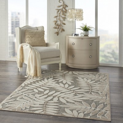 Reversible Natural Synthetic 10' x 14' Easy-Care Area Rug