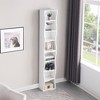 Lycvki 8-layer Adjustable Shelf Bookshelf with Wavy Border Design - 3 of 4