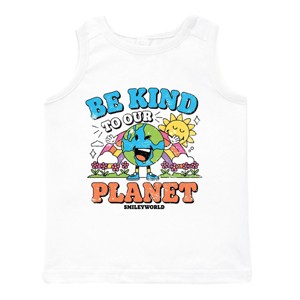 The Juniper Shop SmileyWorld Be Kind To Our Planet Rainbow Toddler Tank - 1 of 4
