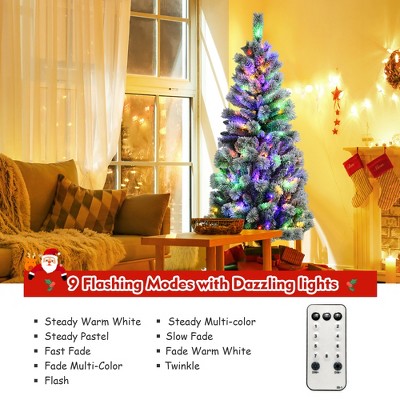 6-Foot White Pine Pre-Lit Christmas Tree with Remote Control Lights
