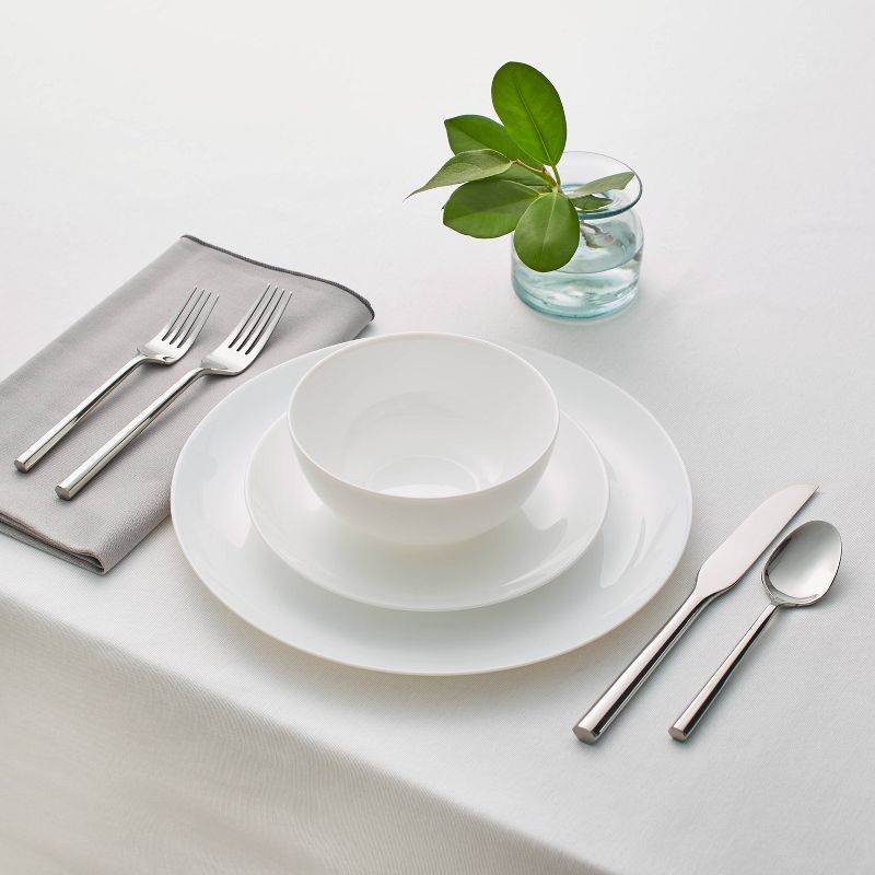Glass 18pc Dinnerware Set White - Threshold&#8482;, 3 of 10