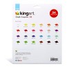 KINGART Chalk Crayons 24 Colors - 3 of 4