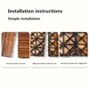 Racxily 11.8"x11.8" Natural Acacia Deck Tiles - Interlocking A+ Grade Acacia Tiles for Garden, Balcony, Indoor/Outdoor Use - 2 of 4