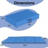 Gulches Folding Gym Mat with Carrying Handle for Protective Flooring in Mixed Martial Arts, Gymnastics, and Home Gyms, 2 Inch Thick - 2 of 4