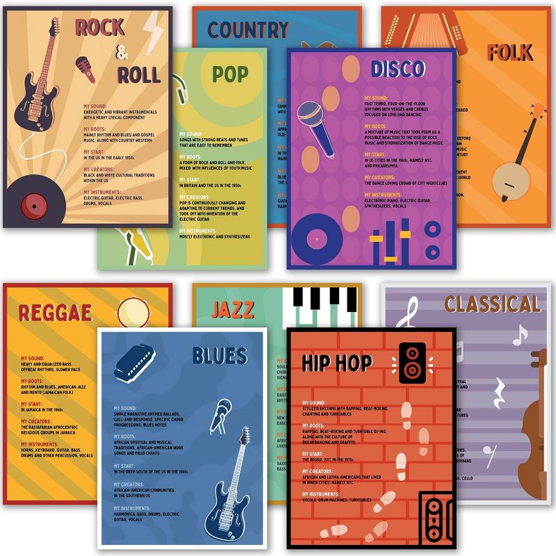 Hubble Bubble Kids Music Genre Posters for Classroom, 1 of 4