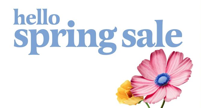 hello spring sale