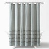 Vintage Stripe Yarn Dyed Cotton Shower Curtain Denim - Lush Décor - 2 of 4