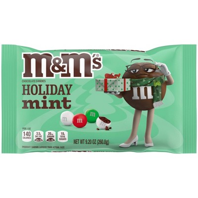 Image of M&M's Christmas Mint Chocolate Candies - 9.2oz