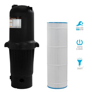 XtremepowerUS 200 sq. ft. In-Ground Easy Clean Pool Cartridge Filter with Tank - 1 of 4
