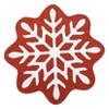 Christmas Holiday Decor Rug Washable Xmas Snowflake Area Rugs Soft Non Slip Low Pile Rugs for Living Room Bedroom - 4 of 4