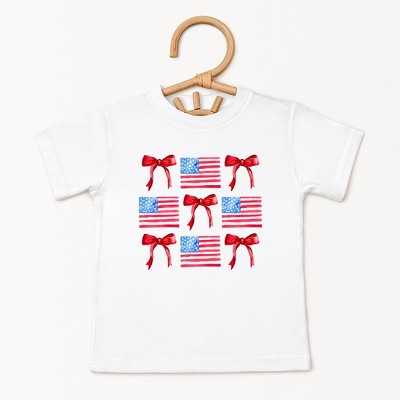 The Juniper Shop Coquette Flags Chart Toddler Short Sleeve Tee