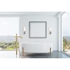Elegant Lighting Mel 1 light Burnished Nickel and White shade wall sconce - 2 of 4