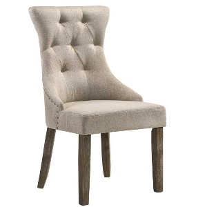 Sapphtopaz Modern Simple Wooden Dining Chairs Set of 2, Salvaged Oak Finish Kitchen Chairs with Diamond Back for Dining Room, Kitchen - 1 of 4