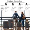 3/4 PCS ABS Lightweight Hard Shell Luggage Set with Spinner Wheels and TSA Lock - ModernLuxe - 2 of 4