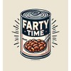 Fart Time Beans Adult Natural Crew Neck Short Sleeve Tee-Large - 2 of 2