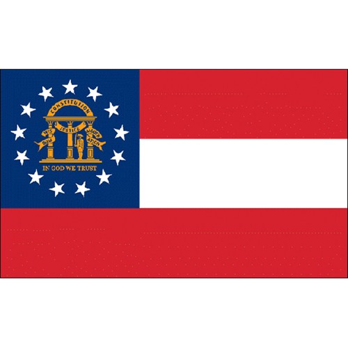 Halloween Georgia State Flag - 4' x 6'