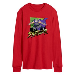 Men's - Teenage Mutant Ninja Turtles - Shredder Long Sleeve Graphic T-Shirt - 1 of 3