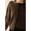 Women's Striped Asymmetrical Hem Sweater - PROMESA - 2 of 3