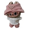Fashionable Sweater Hat & Trendy Glasses Set for Labubu Dolls - 2 of 4