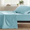 Twin Sheets Set - 3 Pieces Soft Twin Bed Sheets - Breathable & Cooling - Hotel Luxury - Easy Care Polyester Microfiber Bedding for Women, Men, Spa Blu - 2 of 4