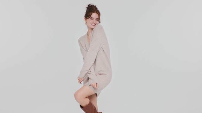 Women's Long Sleeve Tunic Mini Sweater Dress - Universal Thread™, 2 of 11, play video