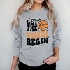 Simply Sage Market Women's Graphic Sweatshirt Game Madness Begin Basketball - 2 of 3
