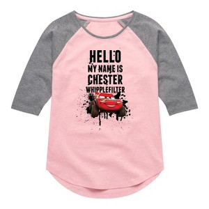 Girls' - Cars -  Shirt Tail Raglan Graphic T-shirt - 1 of 3
